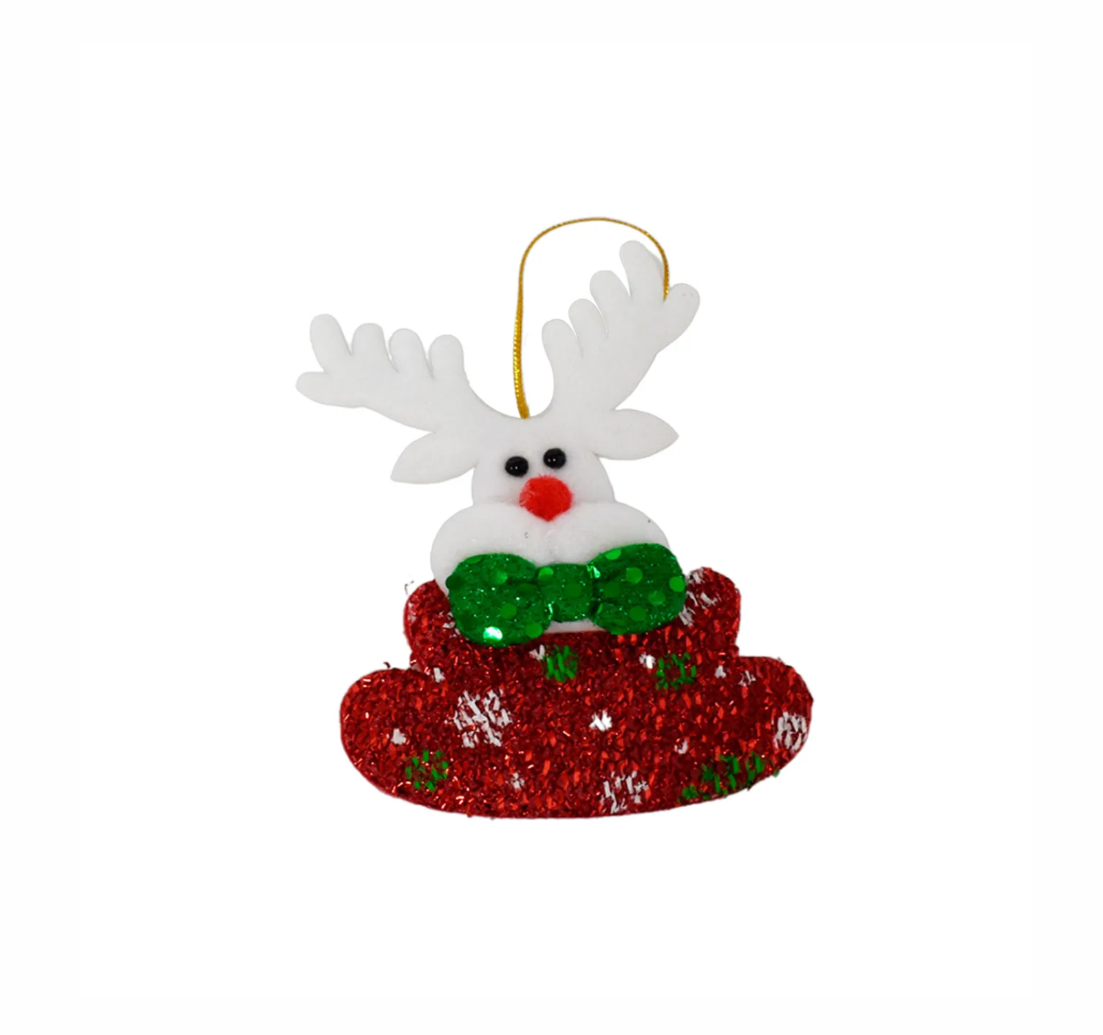 ADORNO NAVIDEÑO PAQUETE DE 12 PIEZAS CON DOS CASCABELES SDJ-103