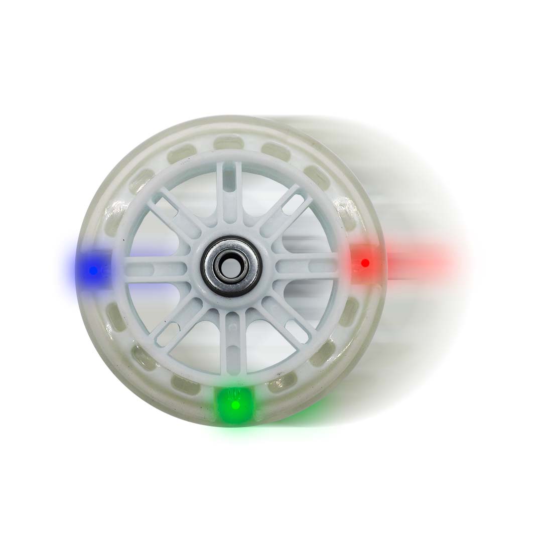 Llantitas Llantas Entrenadoras Bicicleta Con Luz Bici Rod 12-20 Blancas