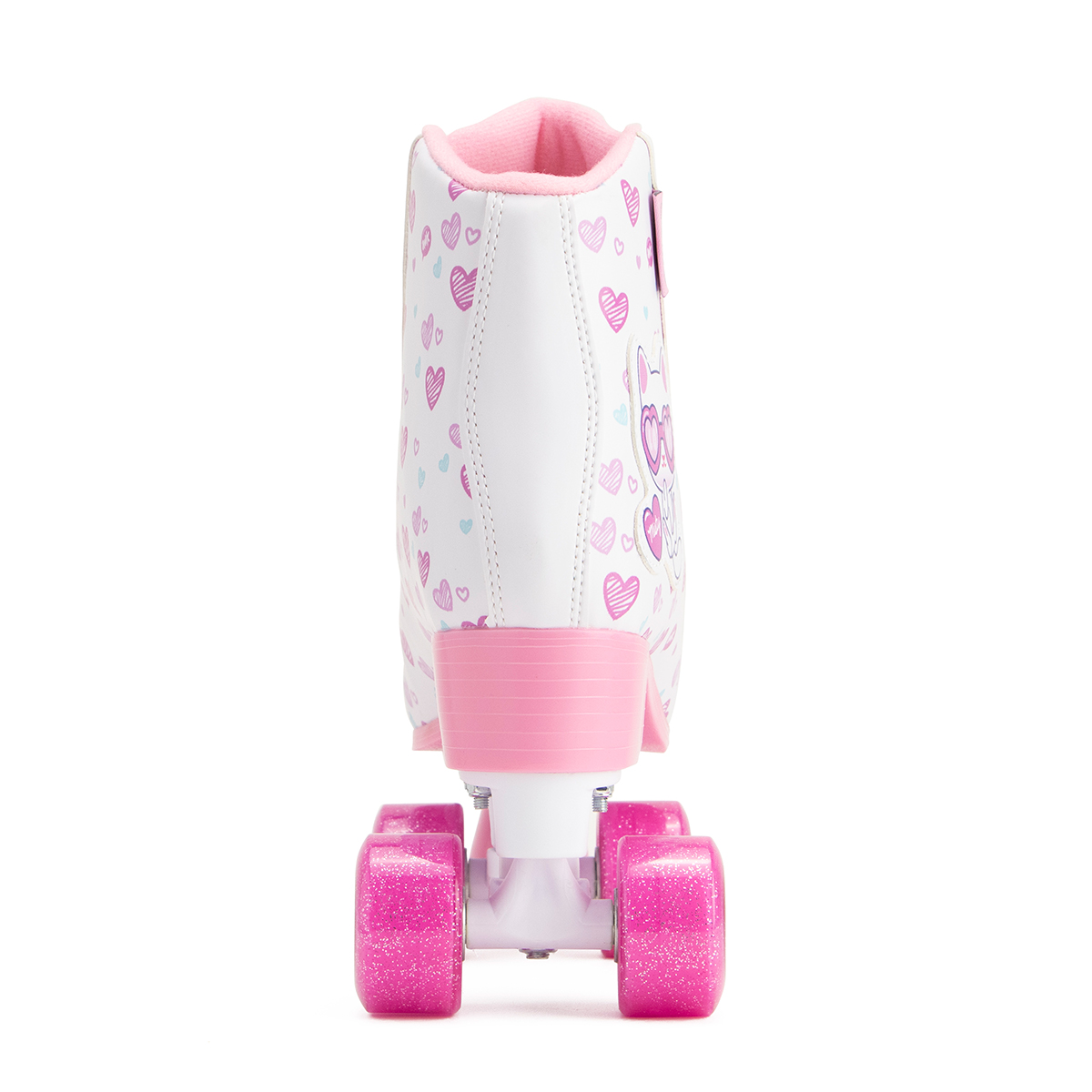 Patines 4 Ruedas Quad Para Niña Onix Misty Love Blanco