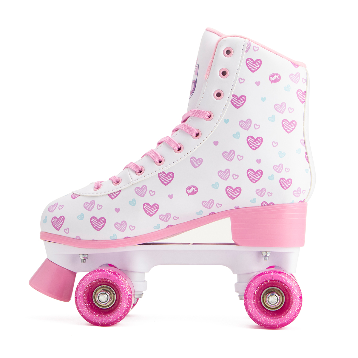 Patines 4 Ruedas Quad Para Niña Onix Misty Love Blanco