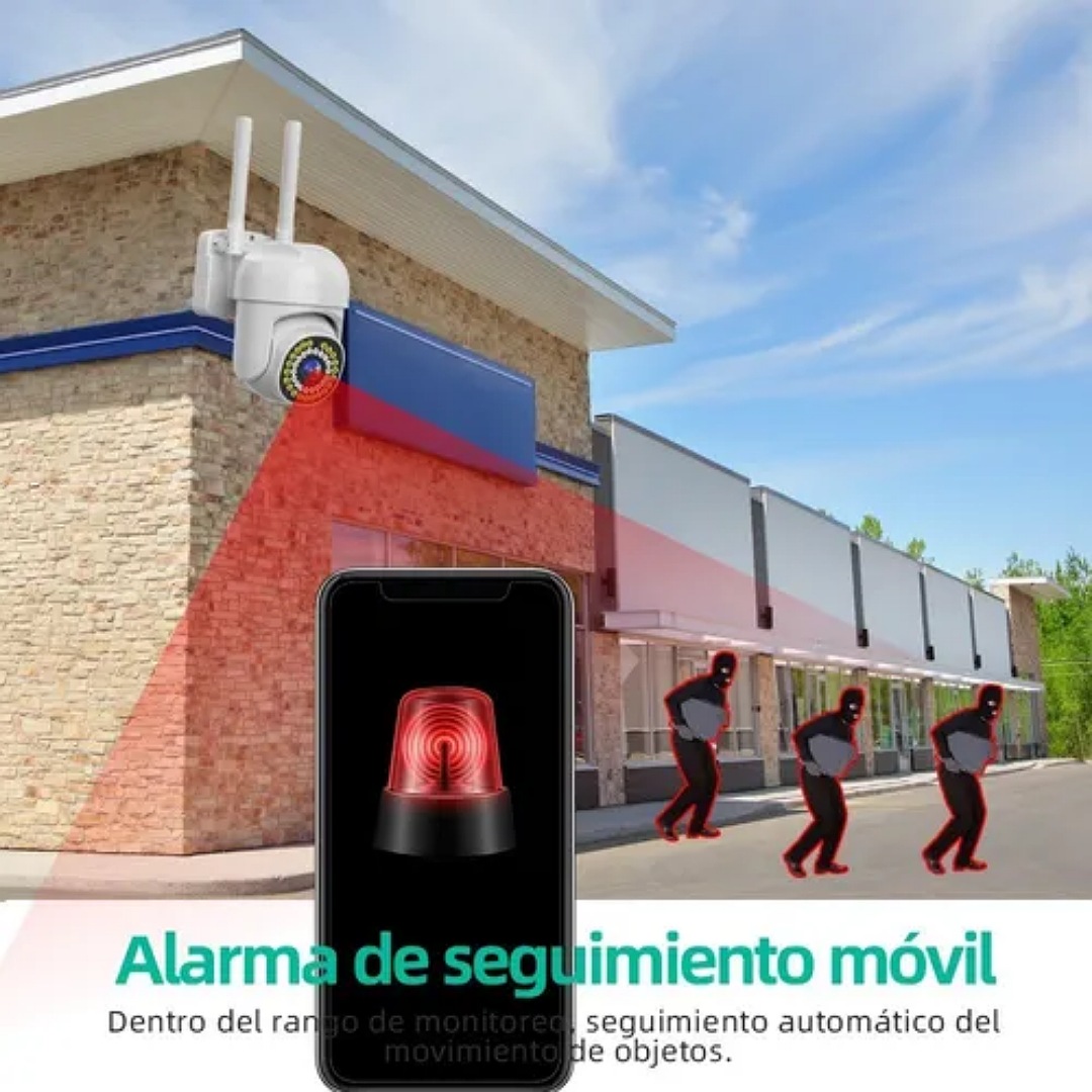 Cámara De Seguridad 1080p Hd 2.4 Ghz Wifi 2 Vías Con Alarma - Foto 10