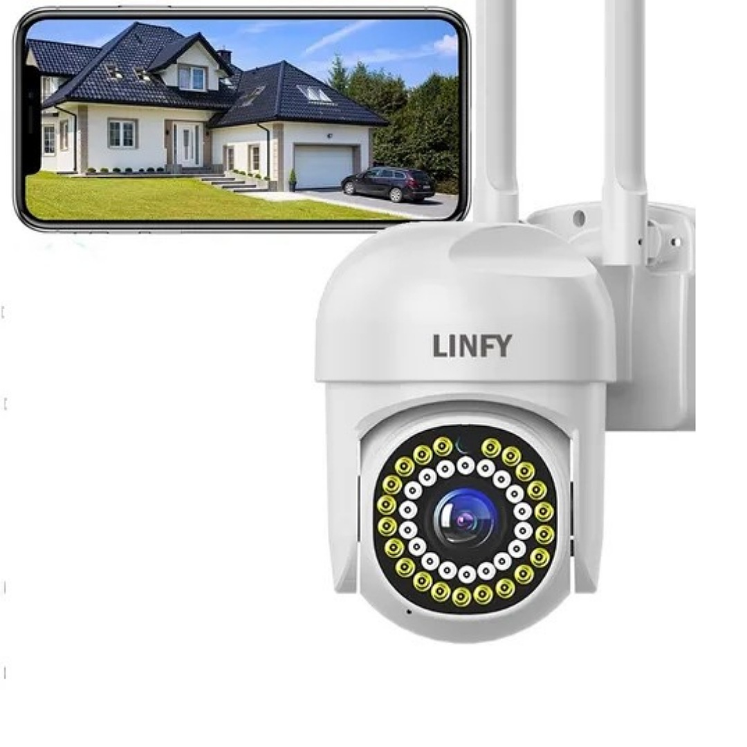 Cámara De Seguridad Exterior Wifi Con Alarma Ip Hd 1080p