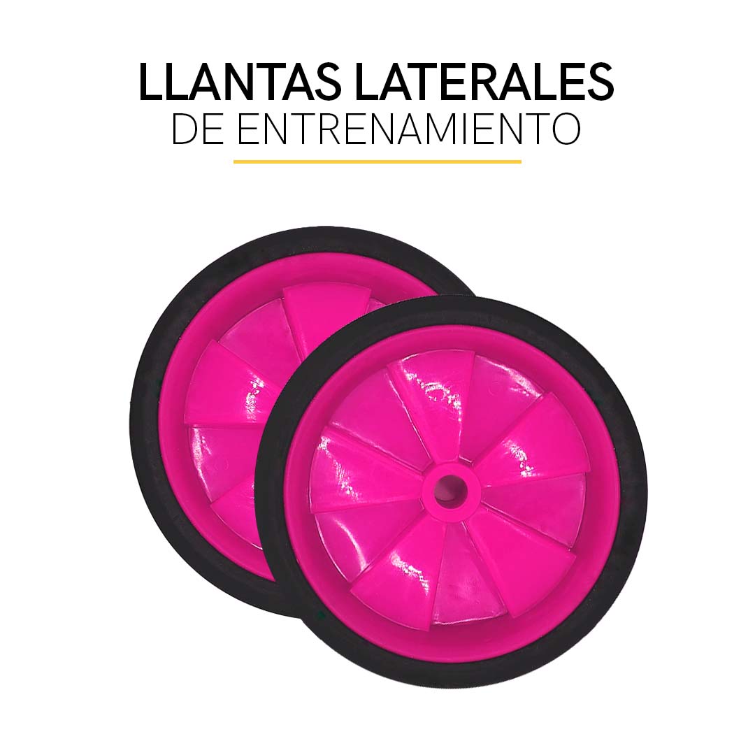 Llantitas Llantas Entrenadoras Bicicleta R12-20 Rosas