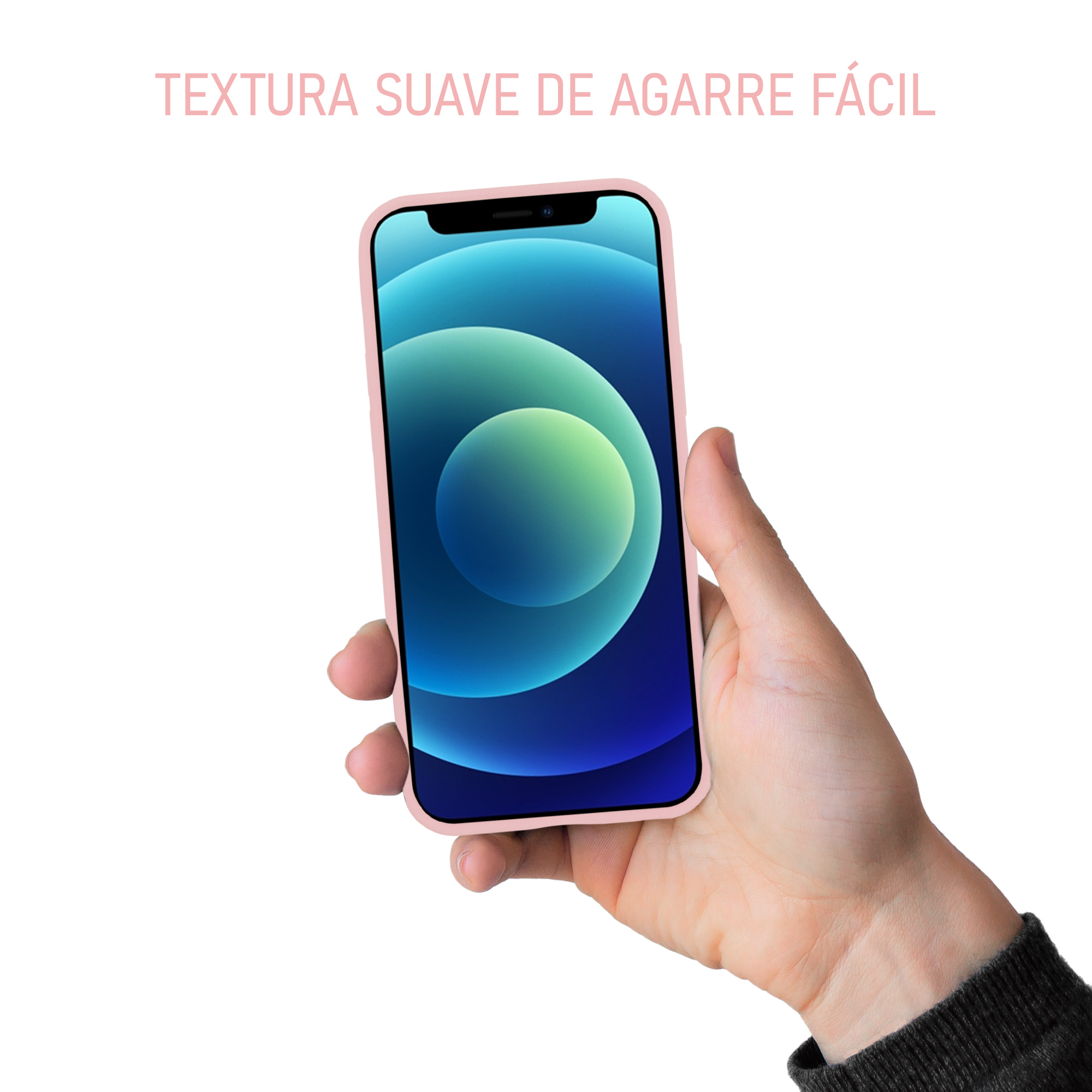 Funda de Silicon Suave Molan Cano para iPhone 14 Pro Rosa