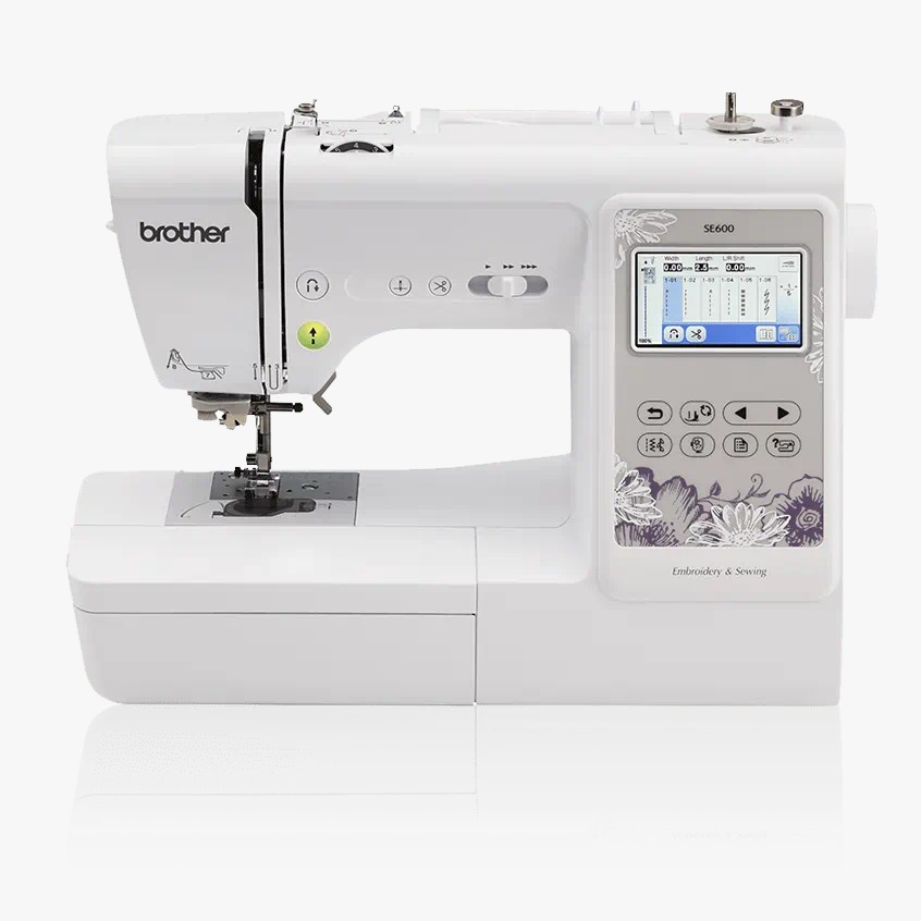 Máquina de coser recta Brother SE G600 portable blanca 110V