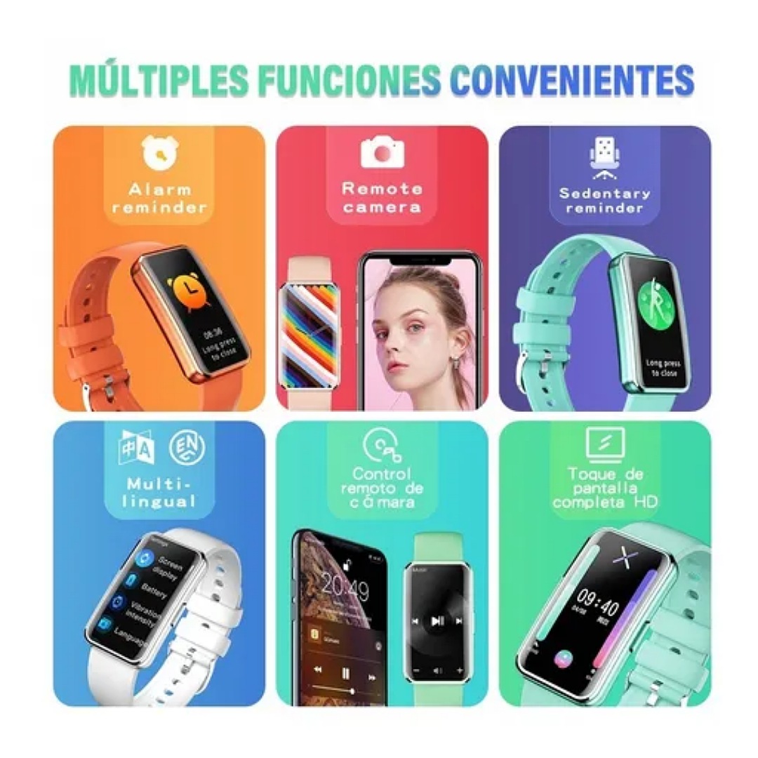 Reloj Inteligente Smartwatch Bluetooth Deportivo Para Mujer