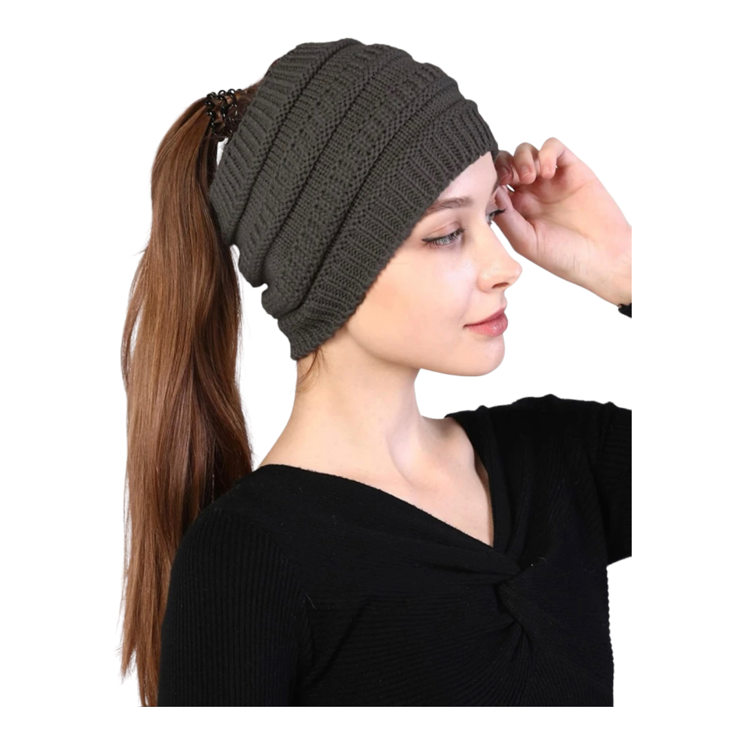 Gorro Invernal Tejido De Punto Para Coleta.