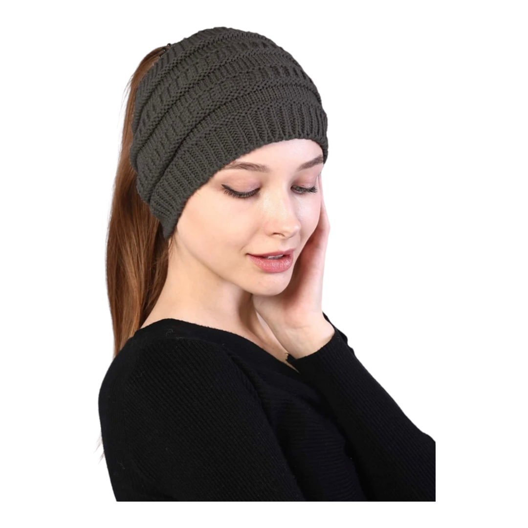 Gorro Invernal Tejido De Punto Para Coleta.