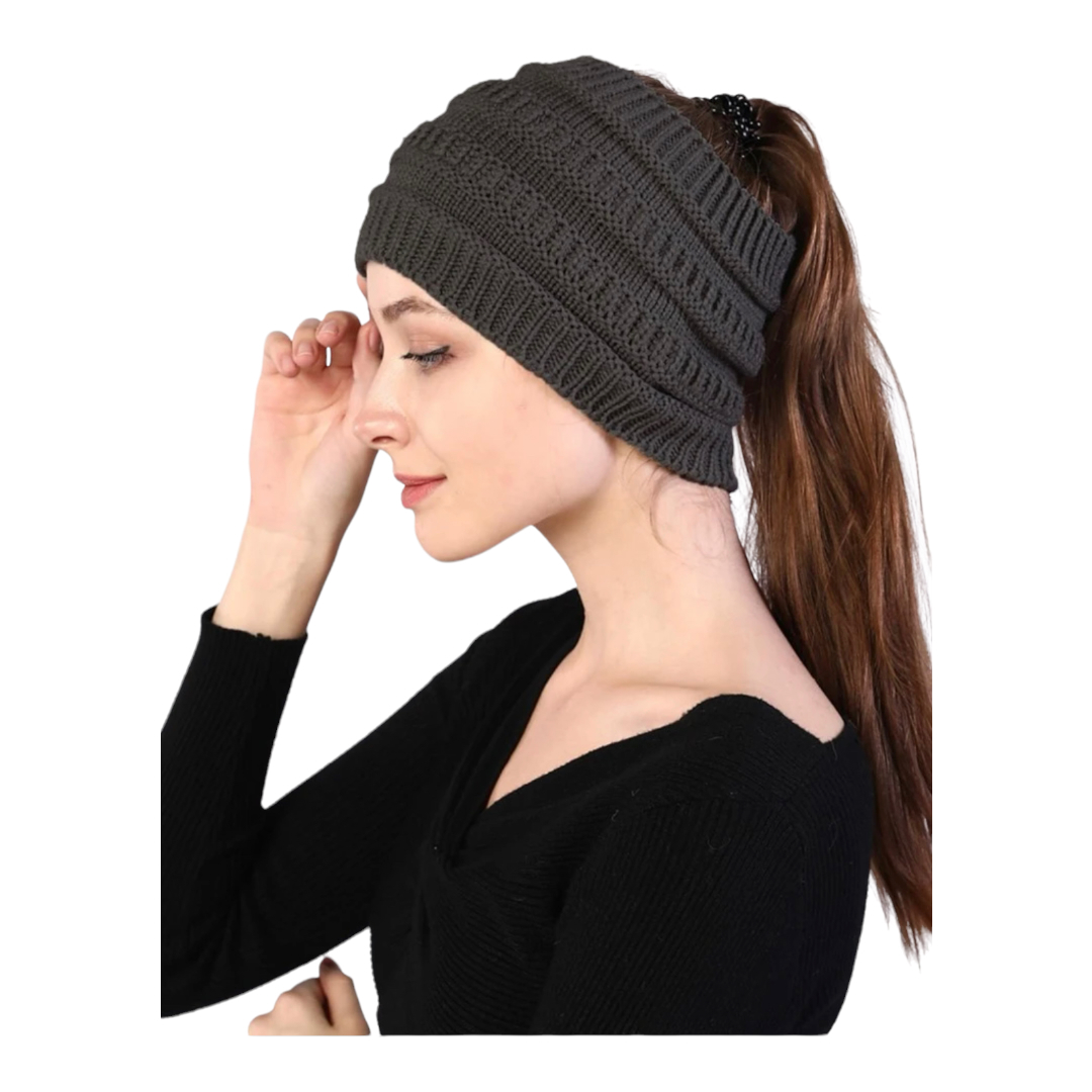 Gorro Invernal Tejido De Punto Para Coleta.