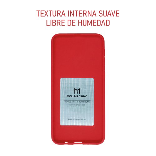 Funda de Silicon Suave Molan Cano para iPhone 14 Pro Max Rojo