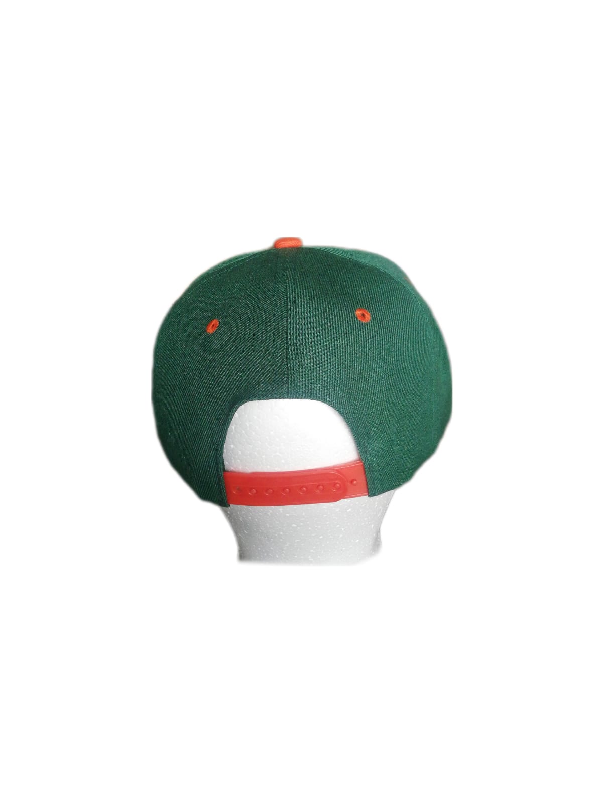 Gorra Snapback Moda Urbana Sportcaps Flex Unitalla Visera Plana Verde/ Naranja