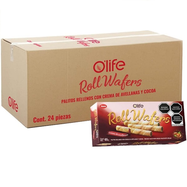 Palitos Rellenos con crema de Avellanas y cocoa (24 cajitas) Alta calidad, importados.