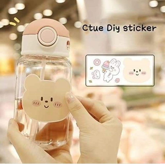Cantimplora Kawaii con stickers