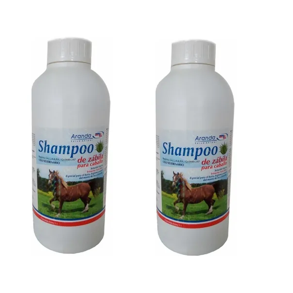 Shampoo De Sabila Para Caballos De 1 Lt (2 piezas)