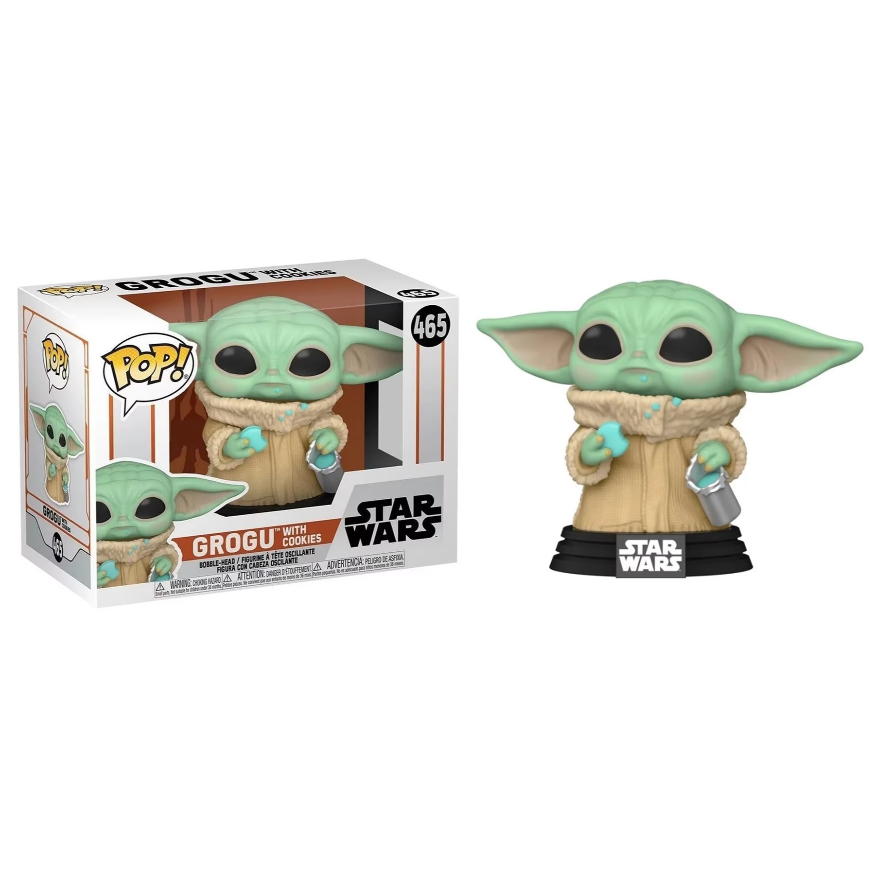 Funko Pop Star Wars The Mandalorian Grogu With Cookies 465 Baby Yoda Galletas