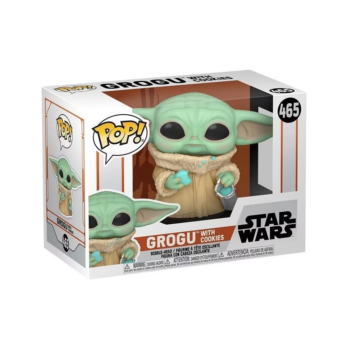 Funko Pop Star Wars The Mandalorian Grogu With Cookies 465 Baby Yoda Galletas