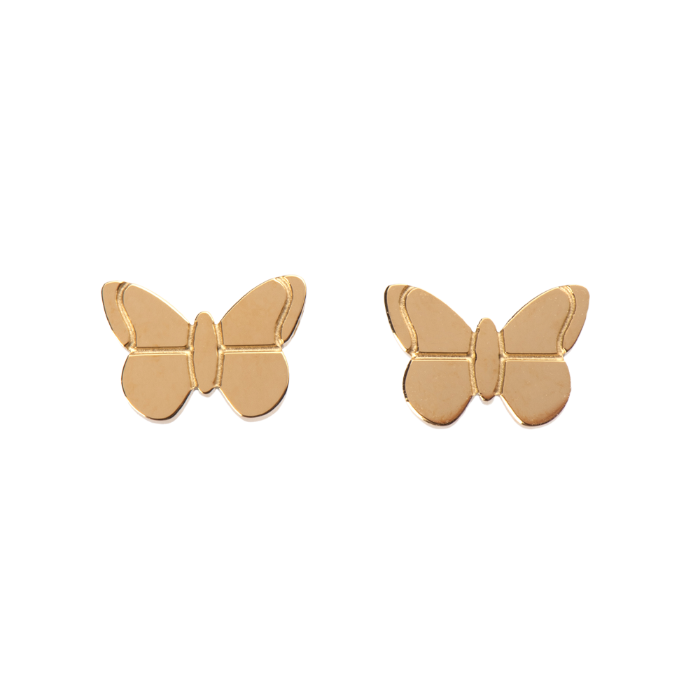 Aretes largos doble mariposa 🦋✨ Precio: $12.00 Material: Baño de oro de 14k  . . Envíos a todo el país 🛵 #elsalvador🇸🇻💙