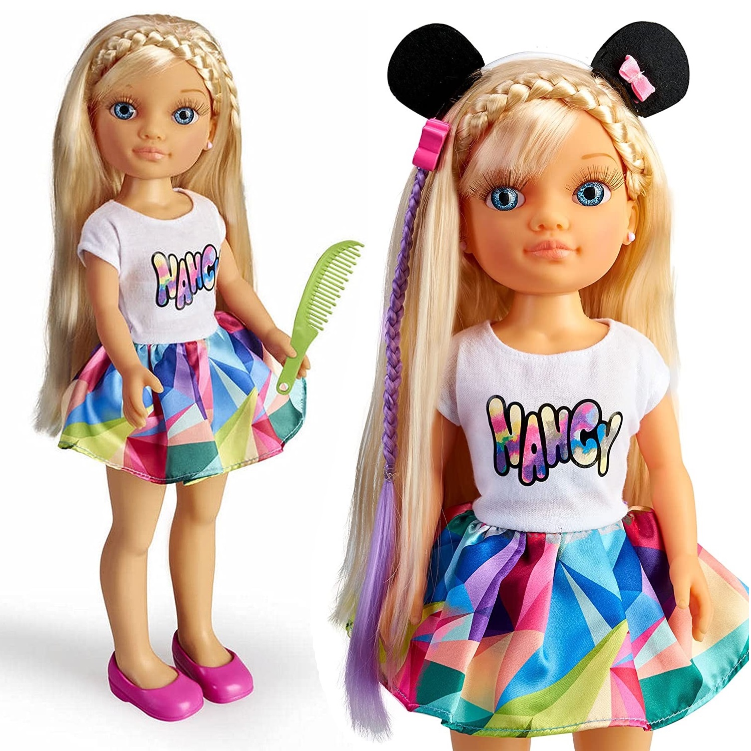 Famosa Nancy Espejo 1001 Peinados Muñeca con + 25 Accesorios