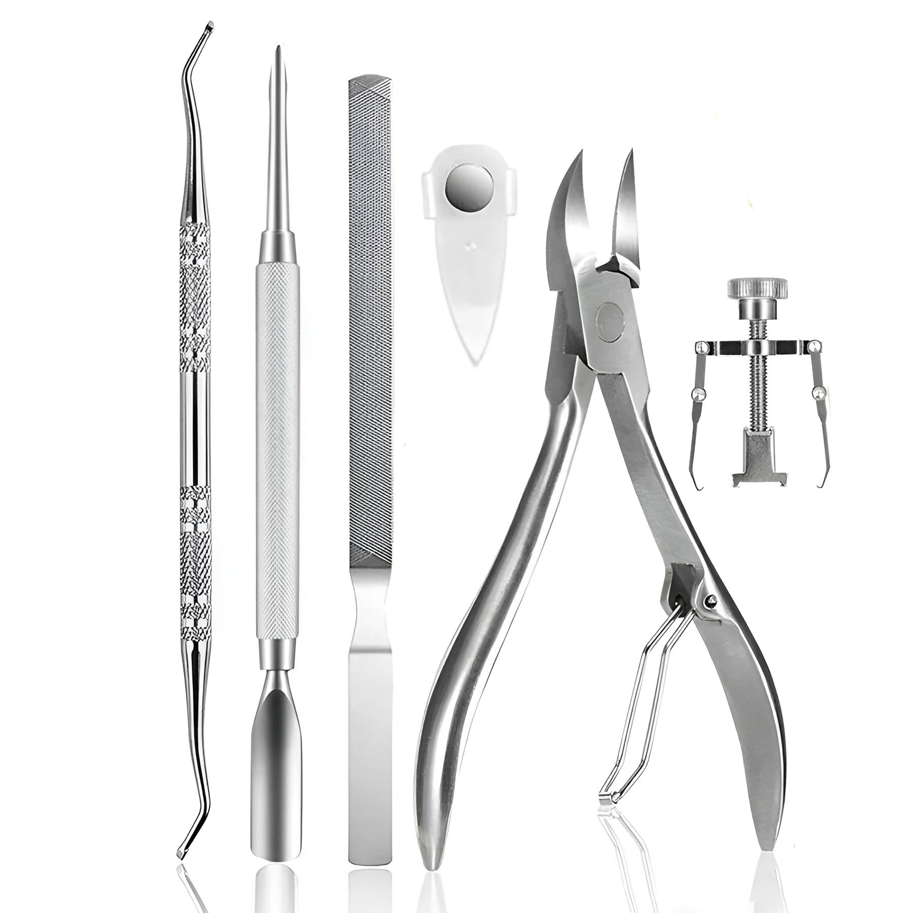 Kit De Herramientas De Uñas Encarnadas Cortauñas Lonk 6pcs