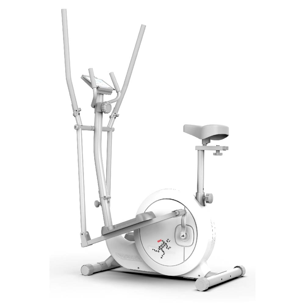 Maquina Eliptica Bicicleta elíptica 16 velocidades para Ejercicio en casa Plegable movible Elliptical Trainer Gym