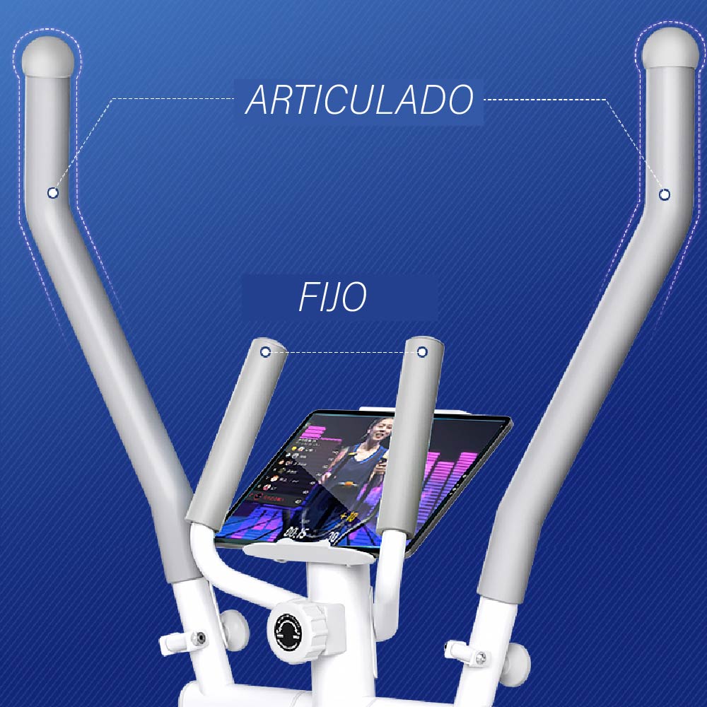 Maquina Eliptica Bicicleta elíptica 16 velocidades para Ejercicio en casa Plegable movible Elliptical Trainer Gym