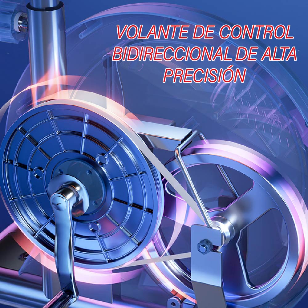 Maquina Eliptica Bicicleta elíptica 16 velocidades para Ejercicio en casa Plegable movible Elliptical Trainer Gym