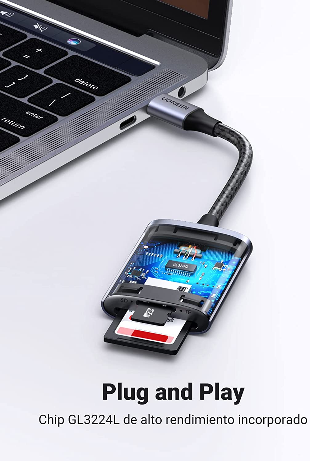 Adaptador Lector De Tarjetas Sd Usb Tipo C Ugreen