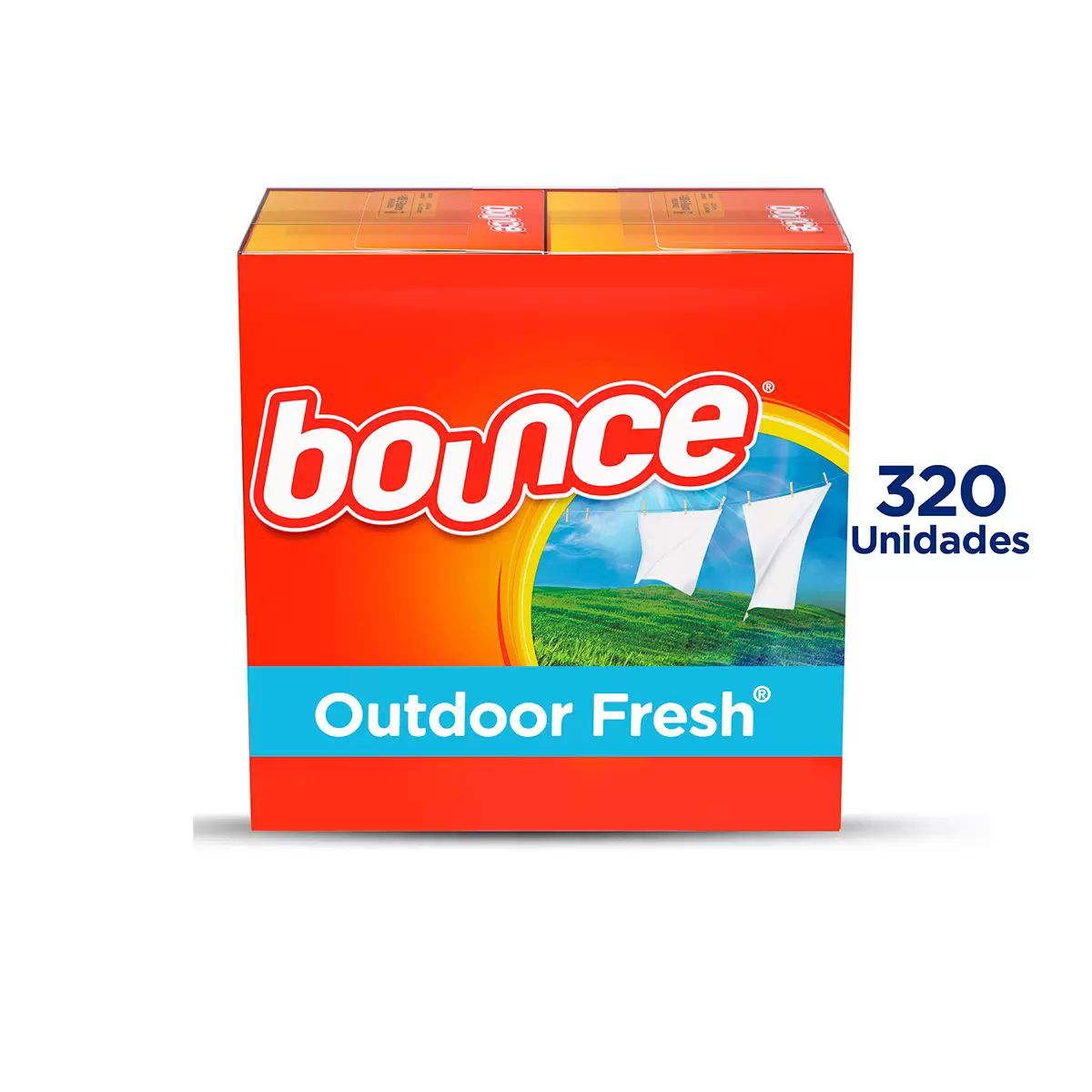 Bounce Toallas Suavizantes para Secadora 2x160 (320)hojas