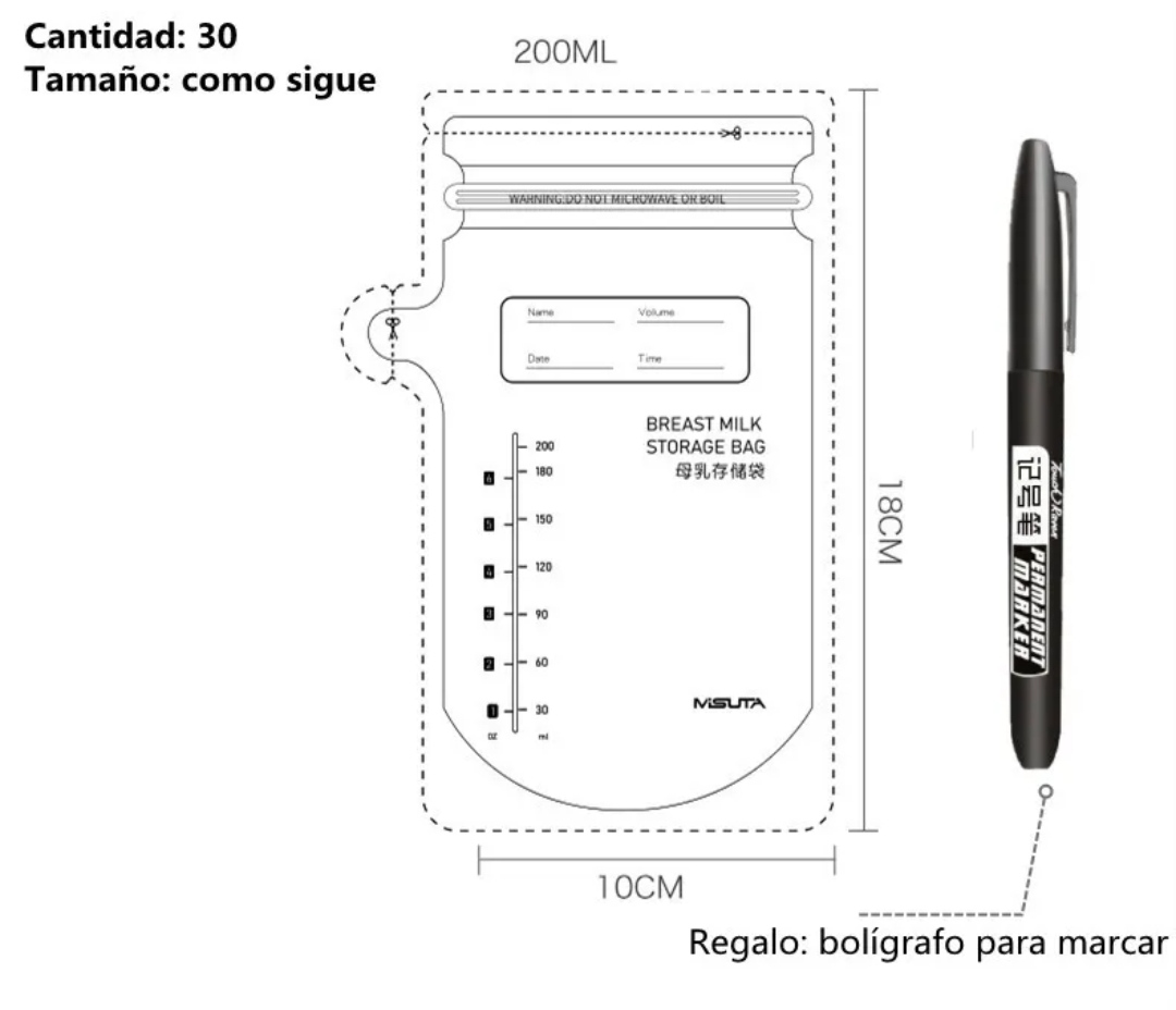 Bolsas Para Almacenar Leche Materna/bolsas Para Lactancia