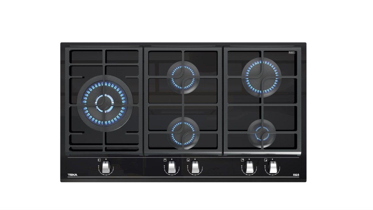 Parrilla a Gas Empotrable Teka GZC 95320 XBB de 90 cm Cristal Cerámico.