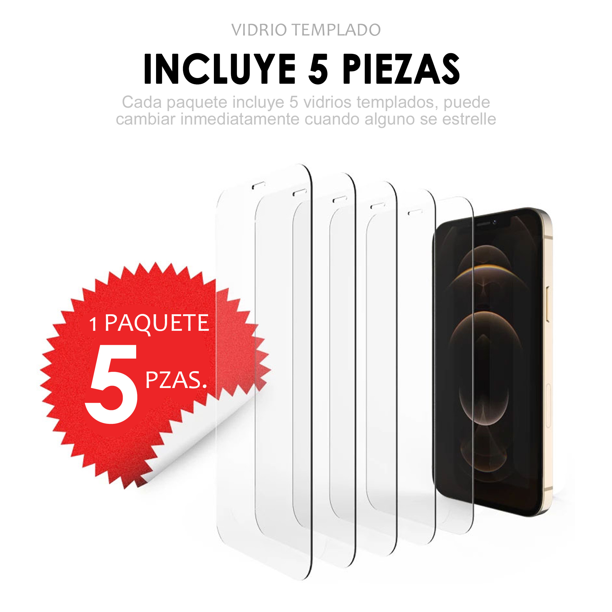 Mica de Vidrio Templado 9H Simple Glass Para iPhone 14