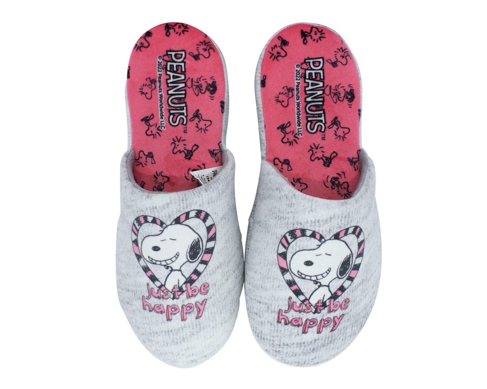 Pantufla Peanuts Snoopy Just Be Happy Con memory Foam Pn-2202