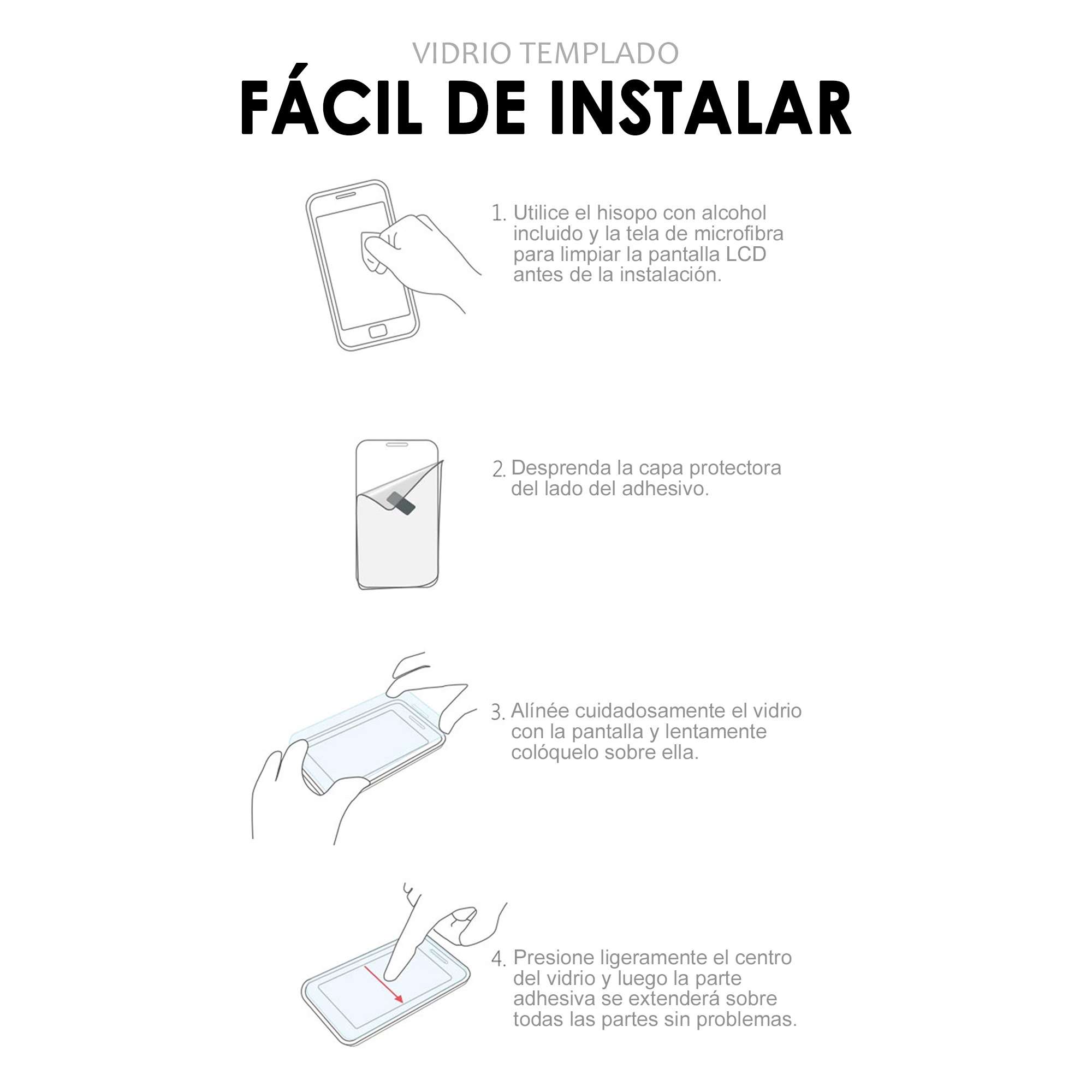 Mica de Vidrio Templado 9H Simple Glass Para iPhone 14 Pro Max