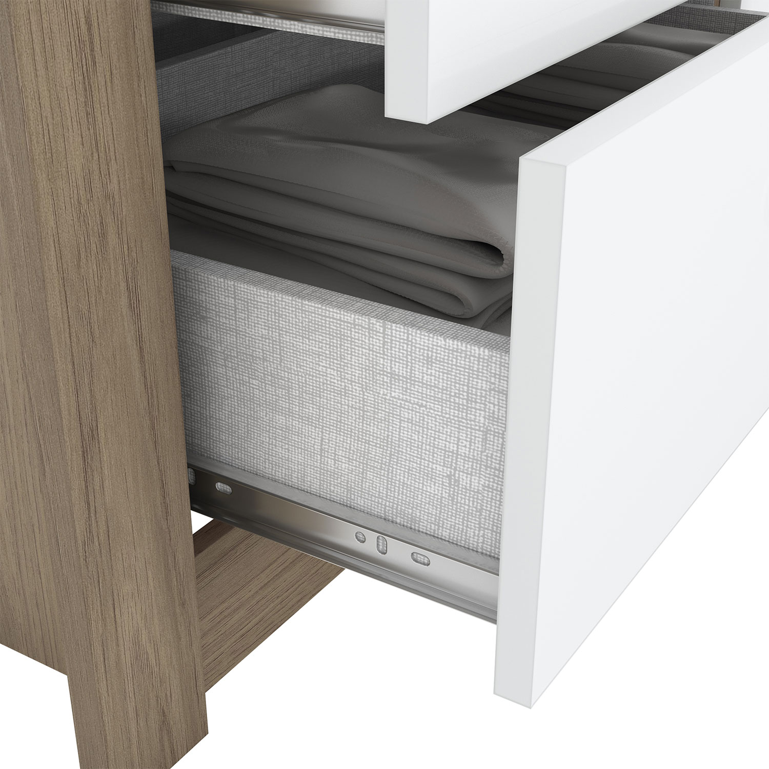 Ropero Armario Infantil para Bebé o Niño Bossa Casita Rústico/Blanco.