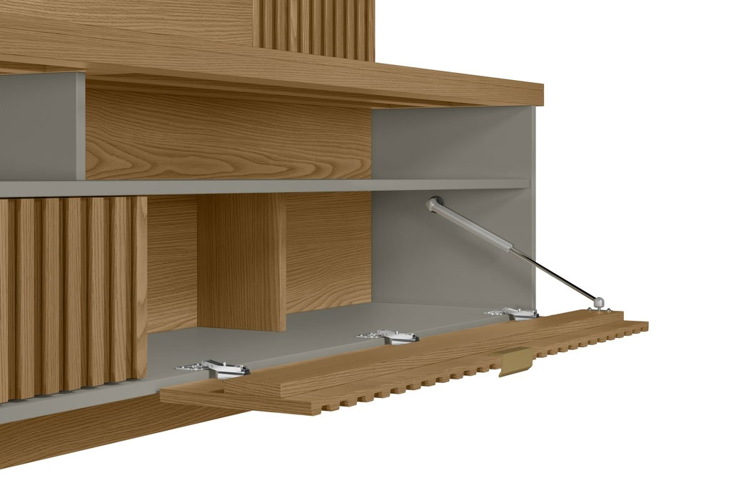 Panel para TV Bossa Araruna Color Almendra/Titanio 65".