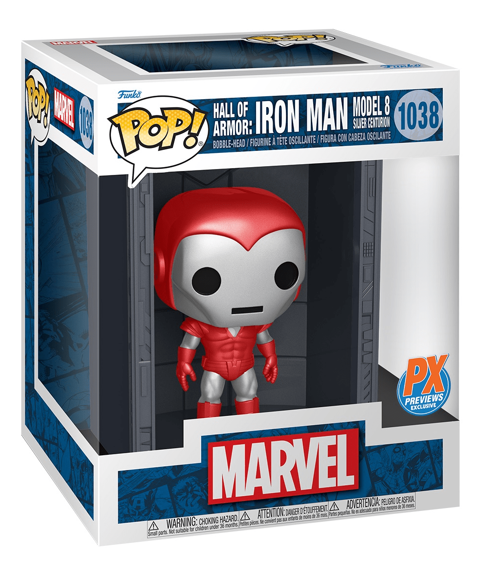 Funko Pop! Hall of Armor: Iron Man Model 8 Silver Centurion