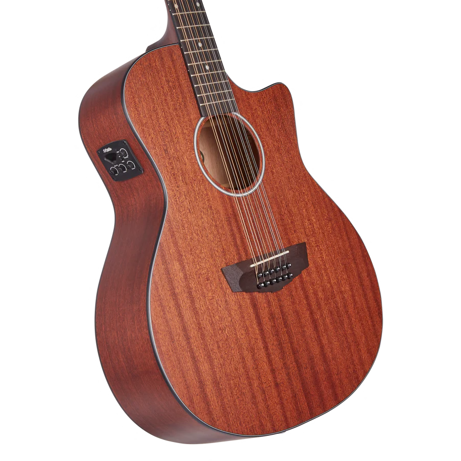 Docerola Electroacustica D'Angelico Premier Fulton LS 12 Cuerdas Mahogany Satin