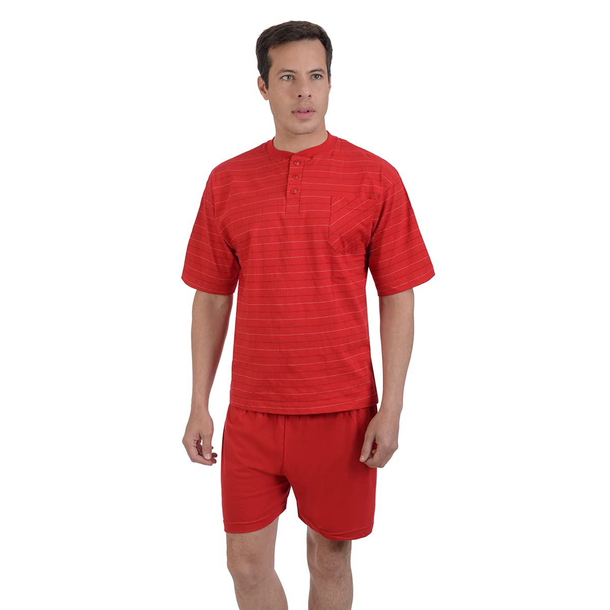 Pijama Caballero 3 piezas Nite Nite 105 Camisa Pantalón y Short