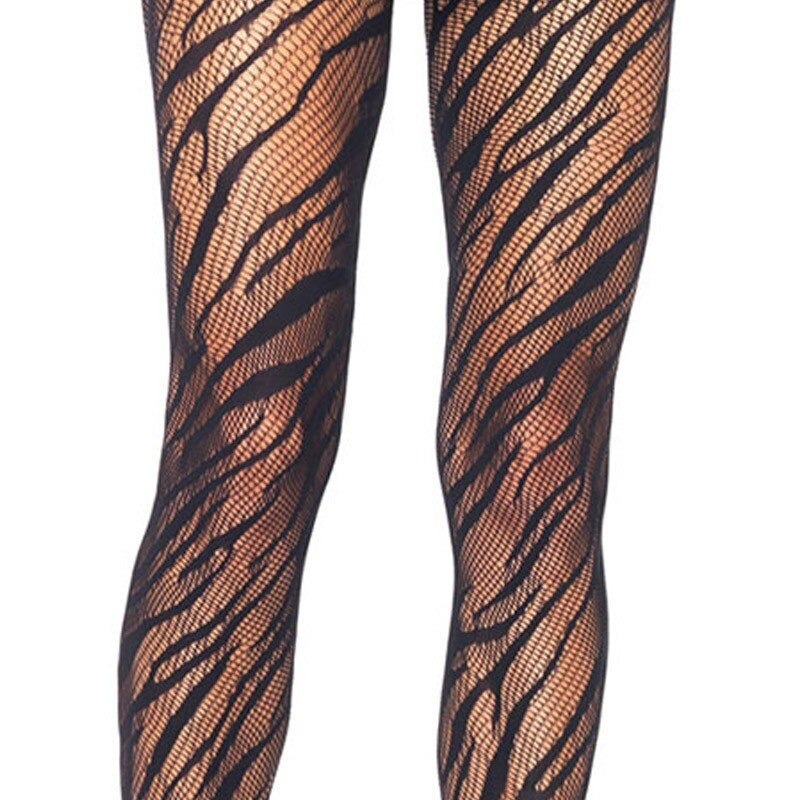 Medias Red Diseño Cebra Animal Print Cosplay Disfraz Pantimedias Mallas Red Mujer Unitalla Moda Kawaii Dark