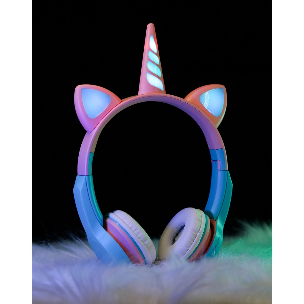 Audífonos Unicornio Con Bluetooth.