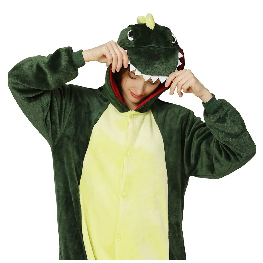 Pijamas Dinosaurio Pijama Completa Mameluco Disfraz Adulto