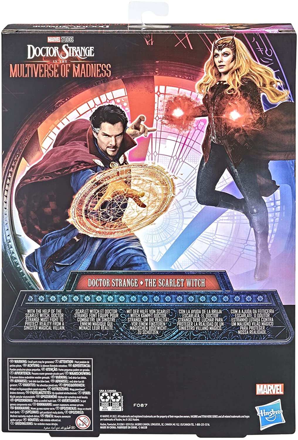 Figura Titan Hero Series Pack Dr. Strange & Scarlet Witch Hasbro 30 cm