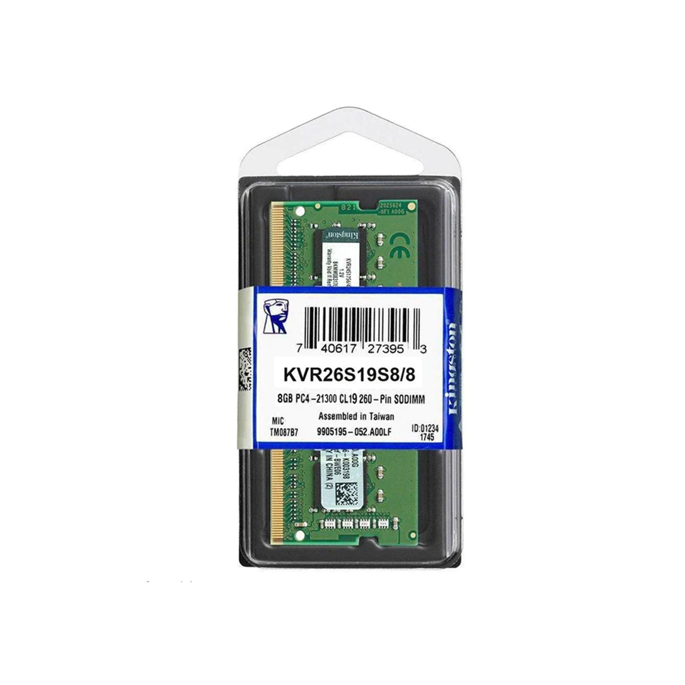 Memoria Ram Kingston Sodimm DDR4 2666MHz 8GB KVR26S19S8/8