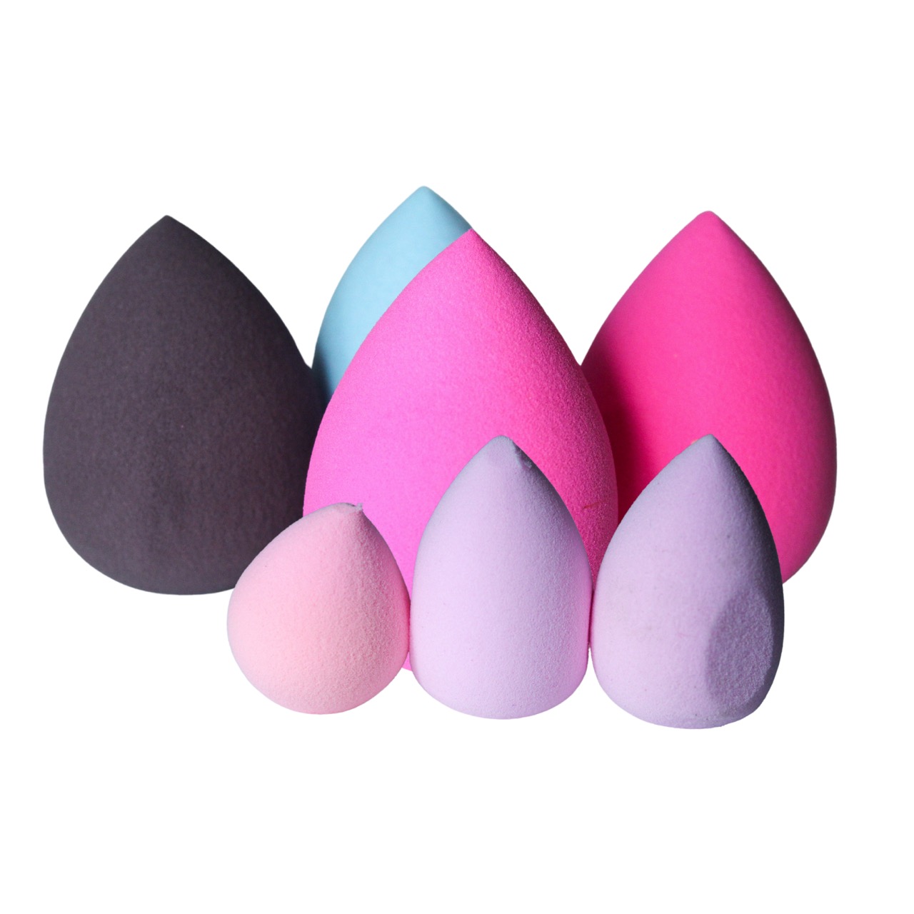 Set 7 Esponjas Para Maquillaje Beauty Blender Con Estuche