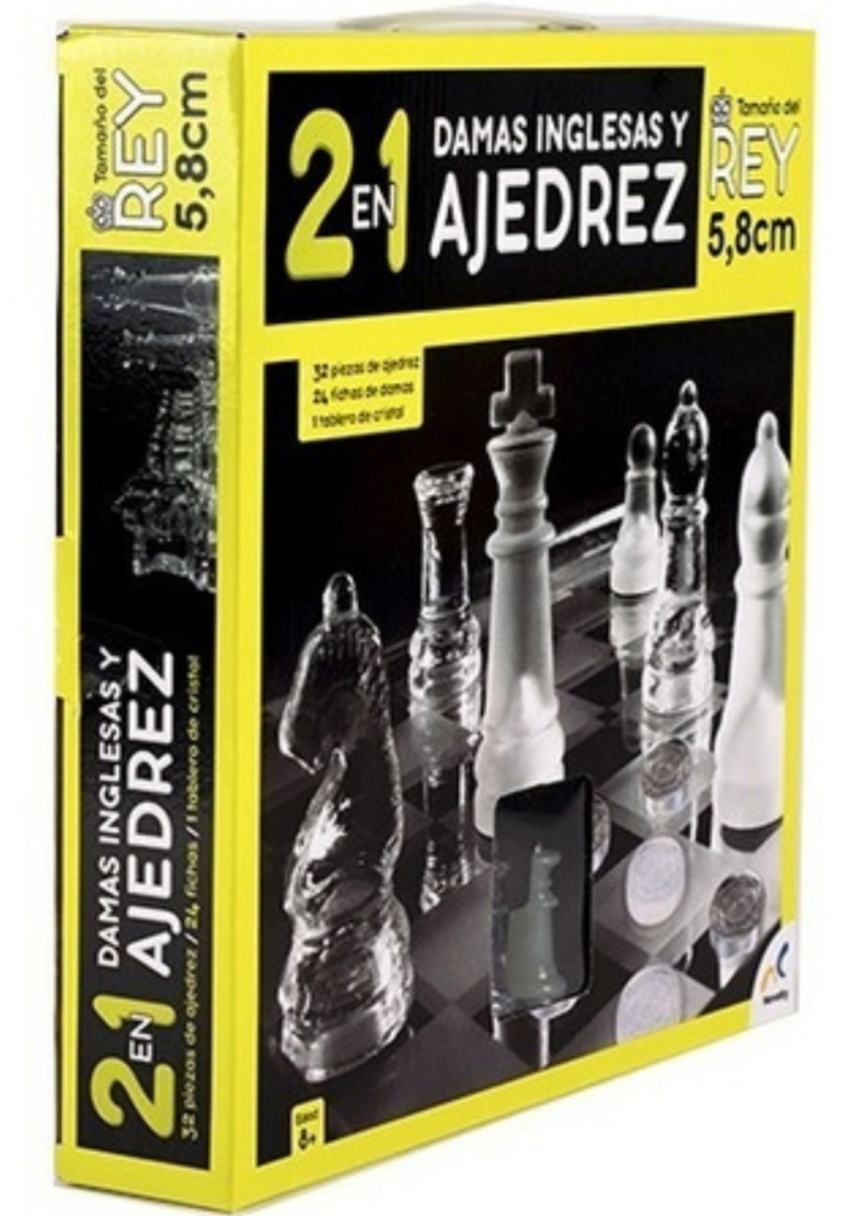 2 en 1 Damas Inglesas y Ajedrez