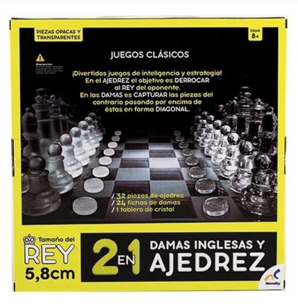2 en 1 Damas Inglesas y Ajedrez