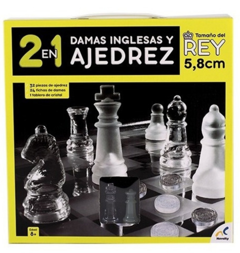 2 en 1 Damas Inglesas y Ajedrez