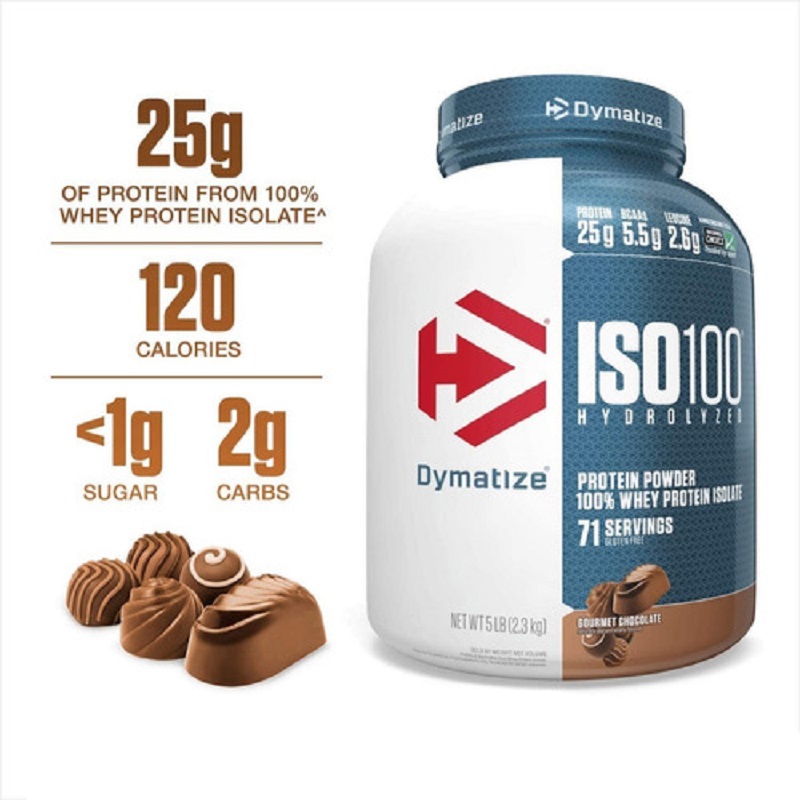 Proteina Dymatize  Iso 100 Hidrolizada Chocolate 71 Serv.