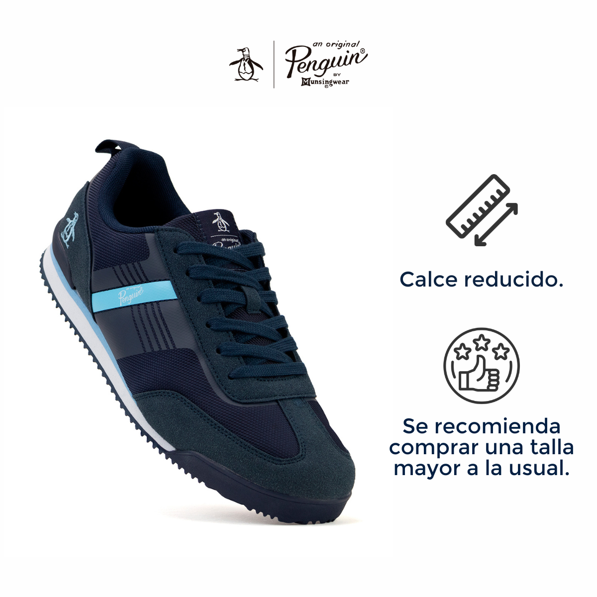 Tenis Para Hombre Original Penguin Style Jeffrey Azul Marino