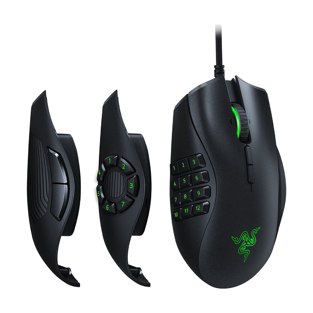Mouse Óptico Razer Naga Trinity Intercambiable